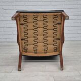 1960s, Danish armchair, original very good condition, teak wood, artificial leather.