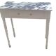 Current dressing table console in white painted wood with one drawer