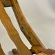 Folding armchair with woven seat – vintage French design