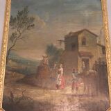 19th century trumeau mirror