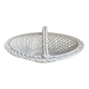 Oval basket in white glazed earthenware
