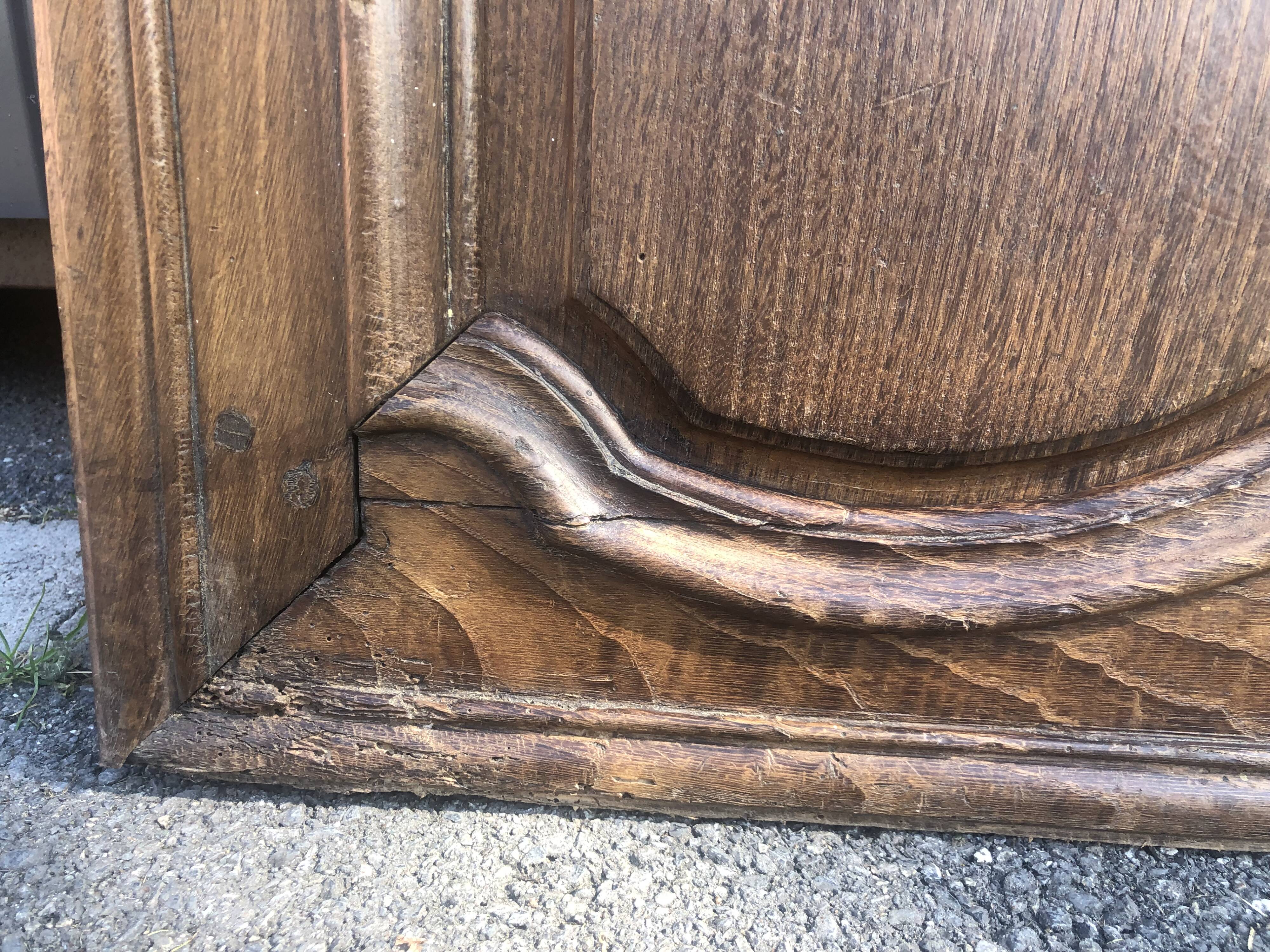 Antique oak doors