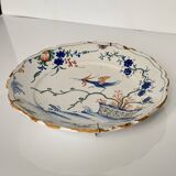 2 Plates in Nevers Earthenware (known as La Rochelle) | Bird | 18th century