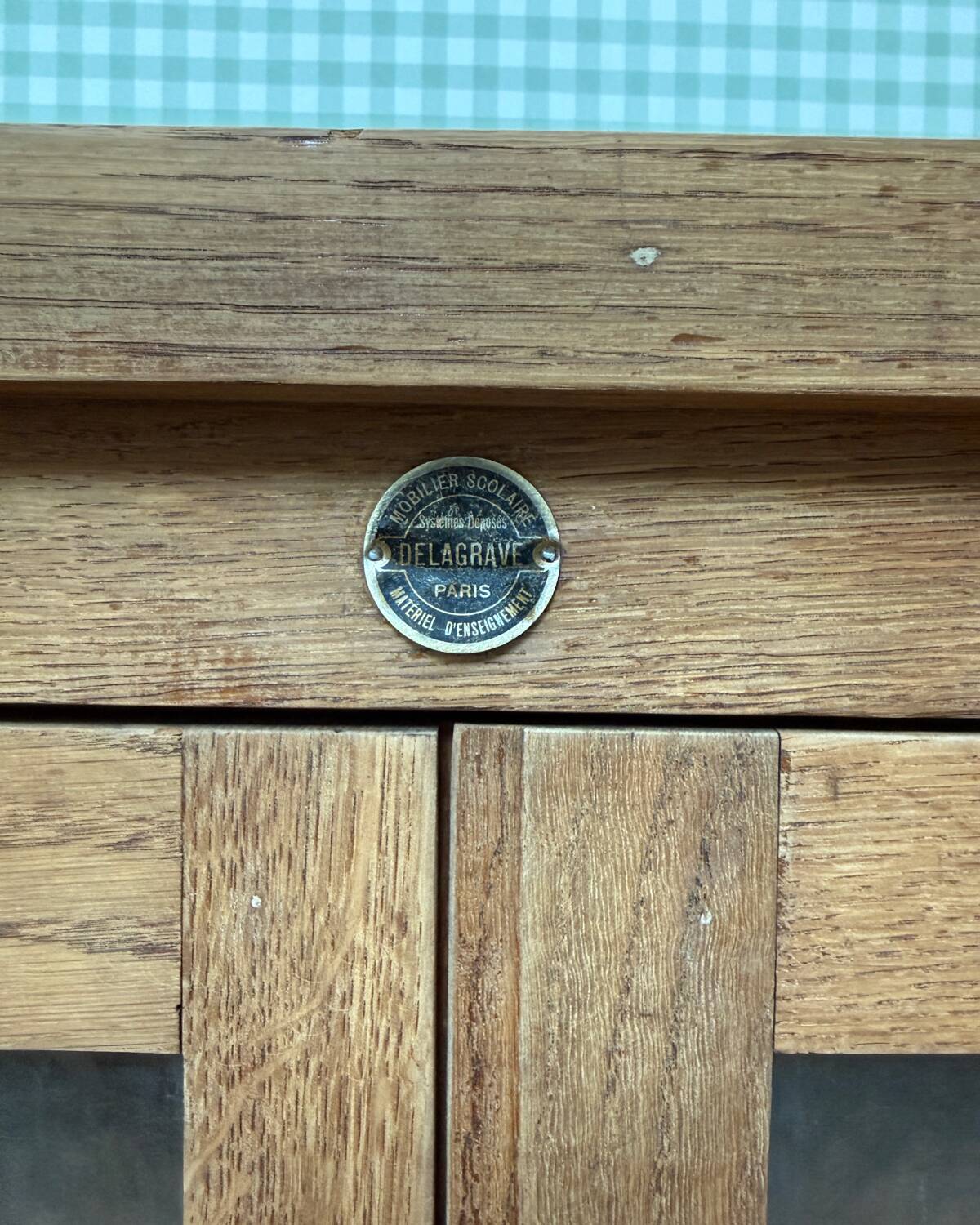 Vintage school glass cabinet (renovated)