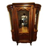 Silver cabinet, solid cherry wood display case