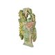 Vintage Fruit Basket with Bow Wood Carving Hand Painted Crackle Wall Decoration 41cm
