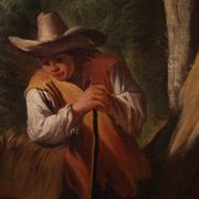 18th century Italian painting, pastoral genre scene