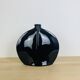 Vintage black ceramic lentil vase