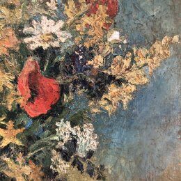 Impressionist bouquet table