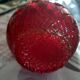 Vase soliflore en verre soufflé rouge ruby