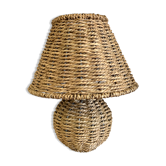 Lampe de chevet en osier