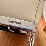 Cassina lc3 armchair authentic - luxury version in feathers - excellent condition