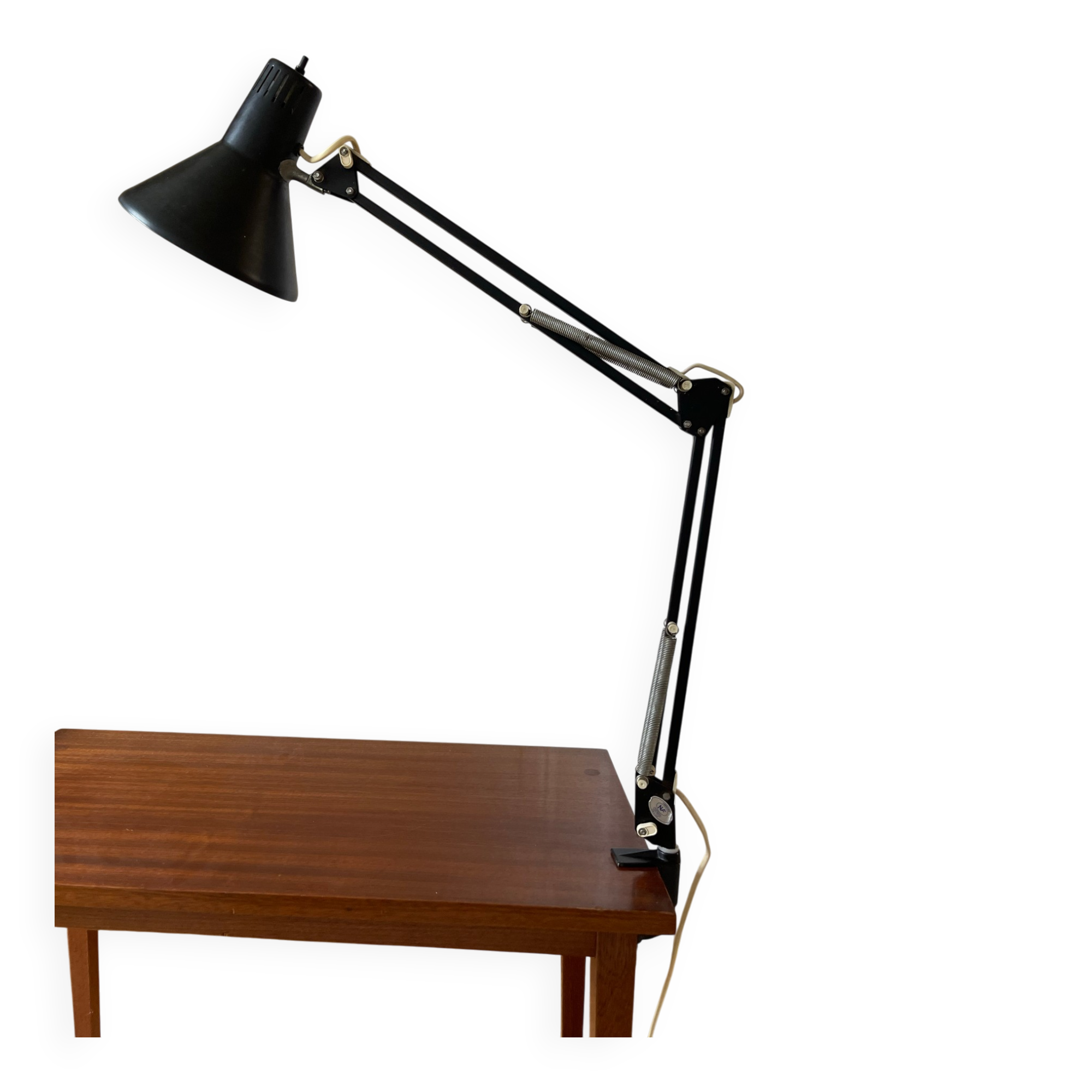Lampe Twist vintage noire