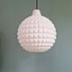 White opaline spherical pendant, Space Age, 1960-70