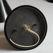 Black cone ceiling lights "Jolly" by Bruno Celupica for Tronconi, Italy 1970s, set of three.