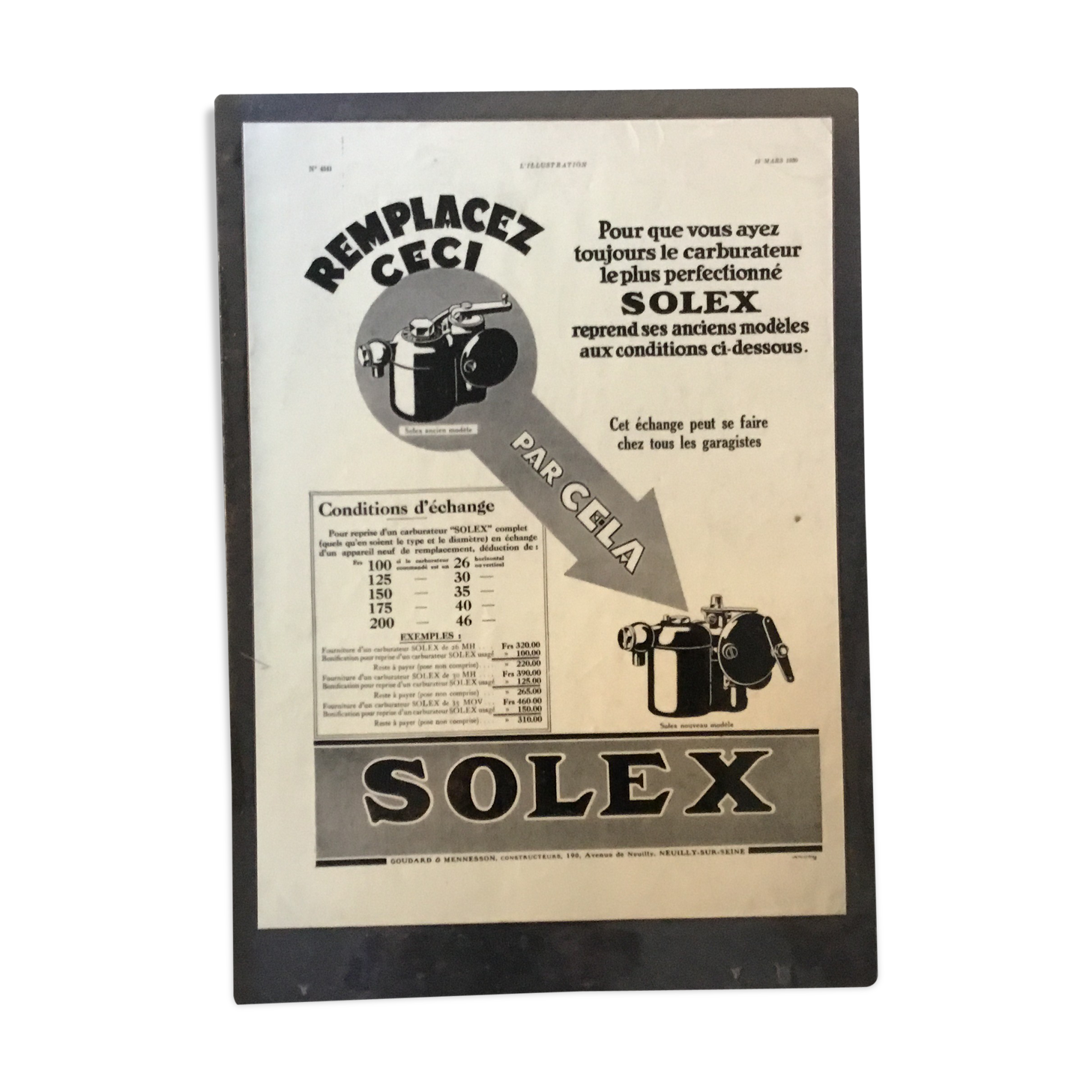 Vintage advertising to be framed