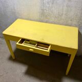 Yellow farm table
