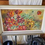 Ancien tableau huile Sur Toile D. Perreau