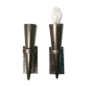 Pair of conical sconces in wrought iron, medieval, electrified in 1960