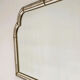 Large Spanish gilt brass & smoked mirror decorative wall mirror, 1980s