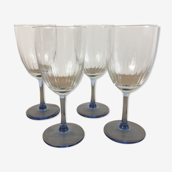 Blue foot striated glasses