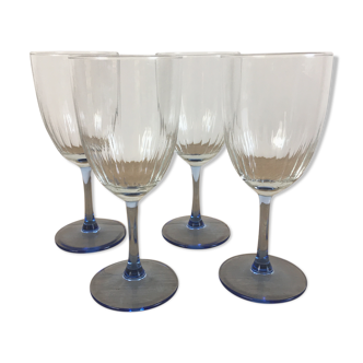 Blue foot striated glasses