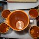 Orangeade service - pottery morocco ghrib salted - uncommon