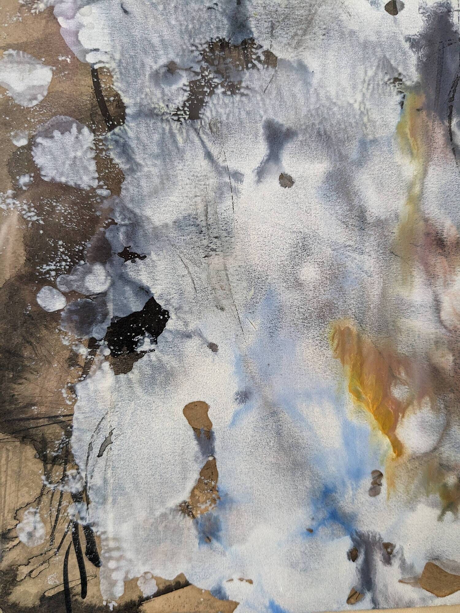 Abstract painting vera braun-lengyel painting modern art tachism