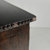 20th century open bookcase with bead motif