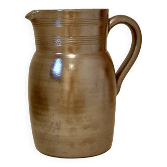 Old stoneware pitcher