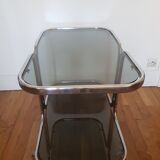 Metal and glass coffee table
