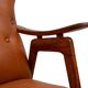 Teak Faux Leather Lounge chairs 1960s Holland