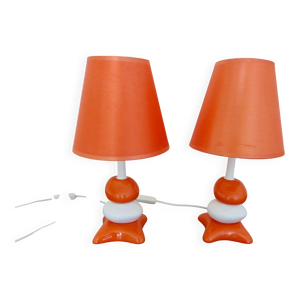 Paire lampes chevet