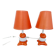 Pair of ceramic bedside lamps, 70s 80s design, vintage.