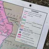 Old historical map Armand Colin The revolutionary France-Paris during the Revolution