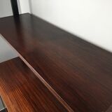 Scandinavian rosewood modular bookcase Pira Mobel system year 60