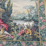 Tapisserie Jacquard de style Aubusson "Berger Galant"