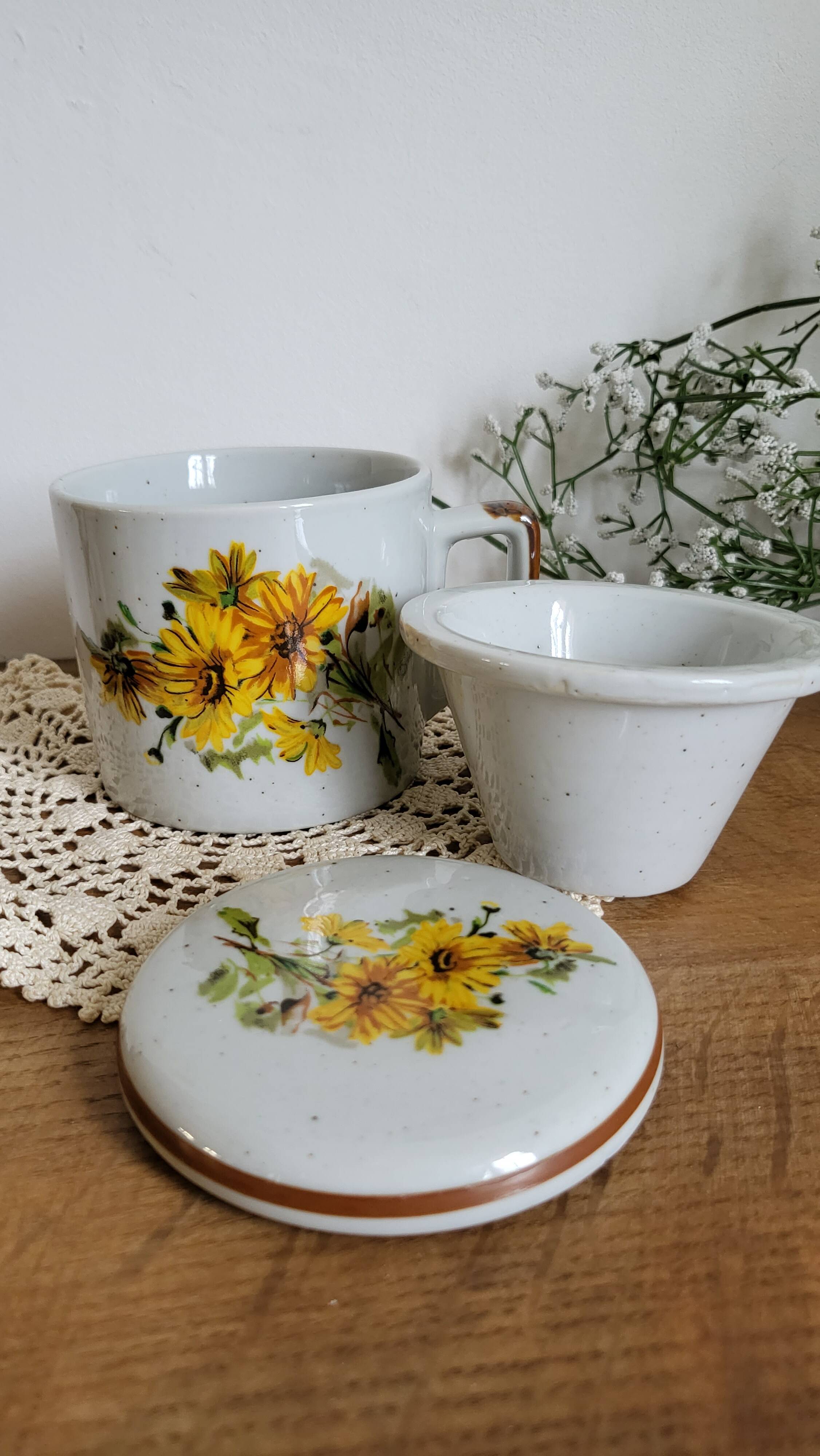 flower tea mug