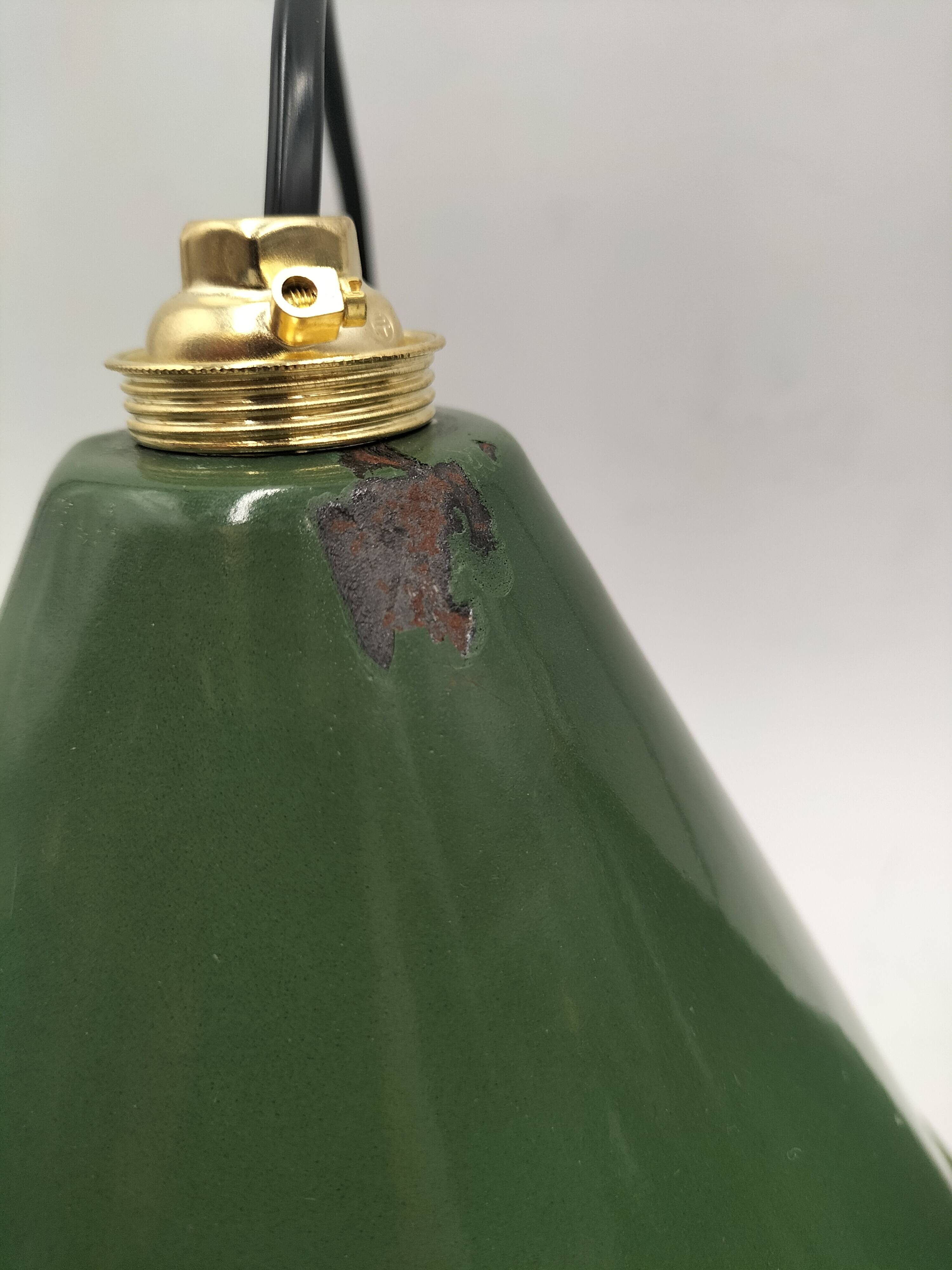 Enamelled sheet metal cone suspensions