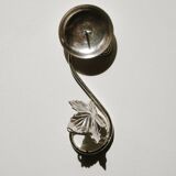 Silver-plated candle holder