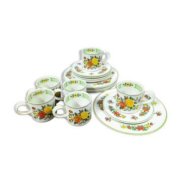 Set of 6 cups, saucers and dessert plates Villeroy and Boch Summer