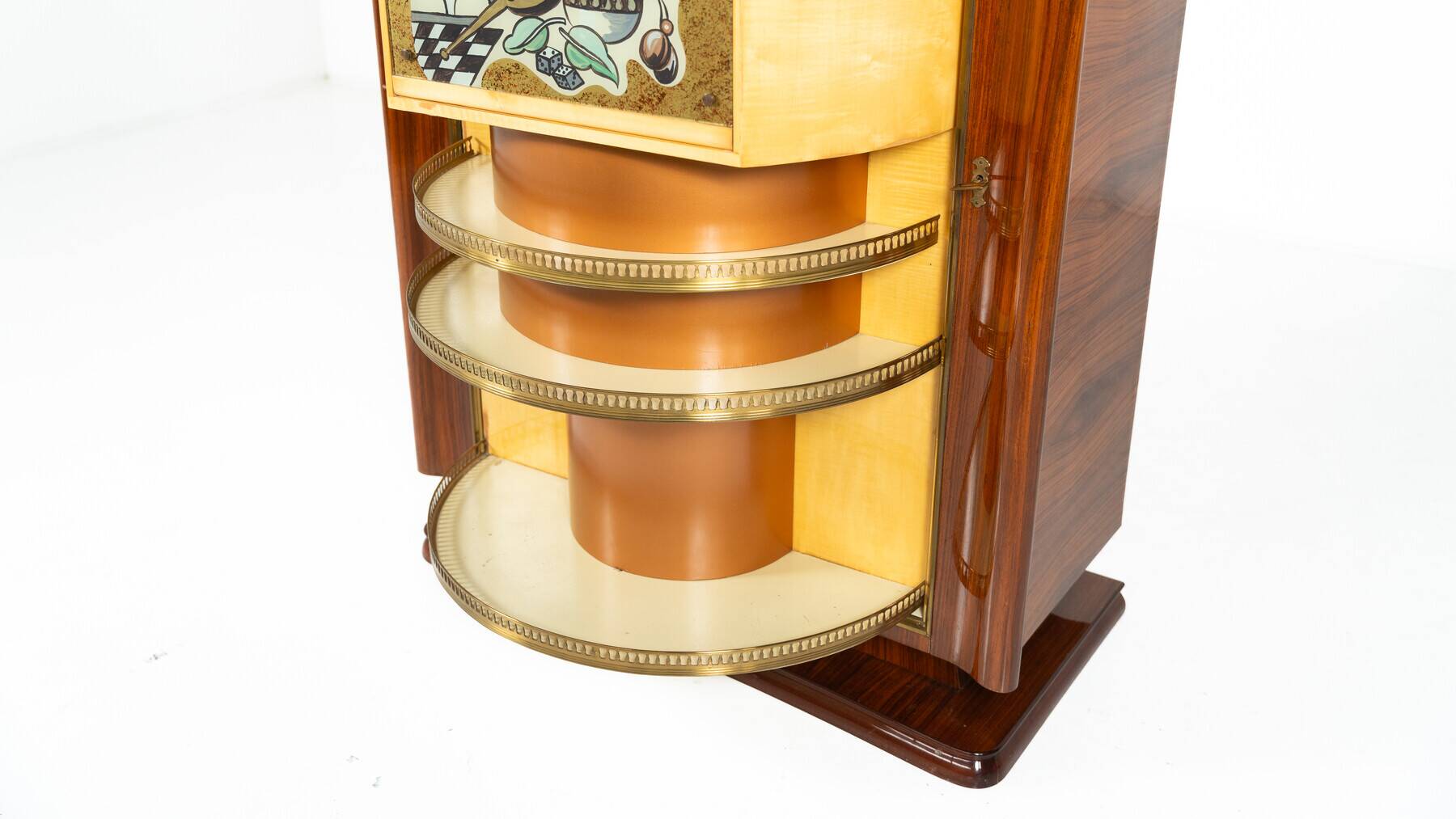 Mid-century modern bar cabinet by Paolo Buffa, 1950s.