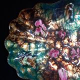 Two vintage enamelled copper tidies