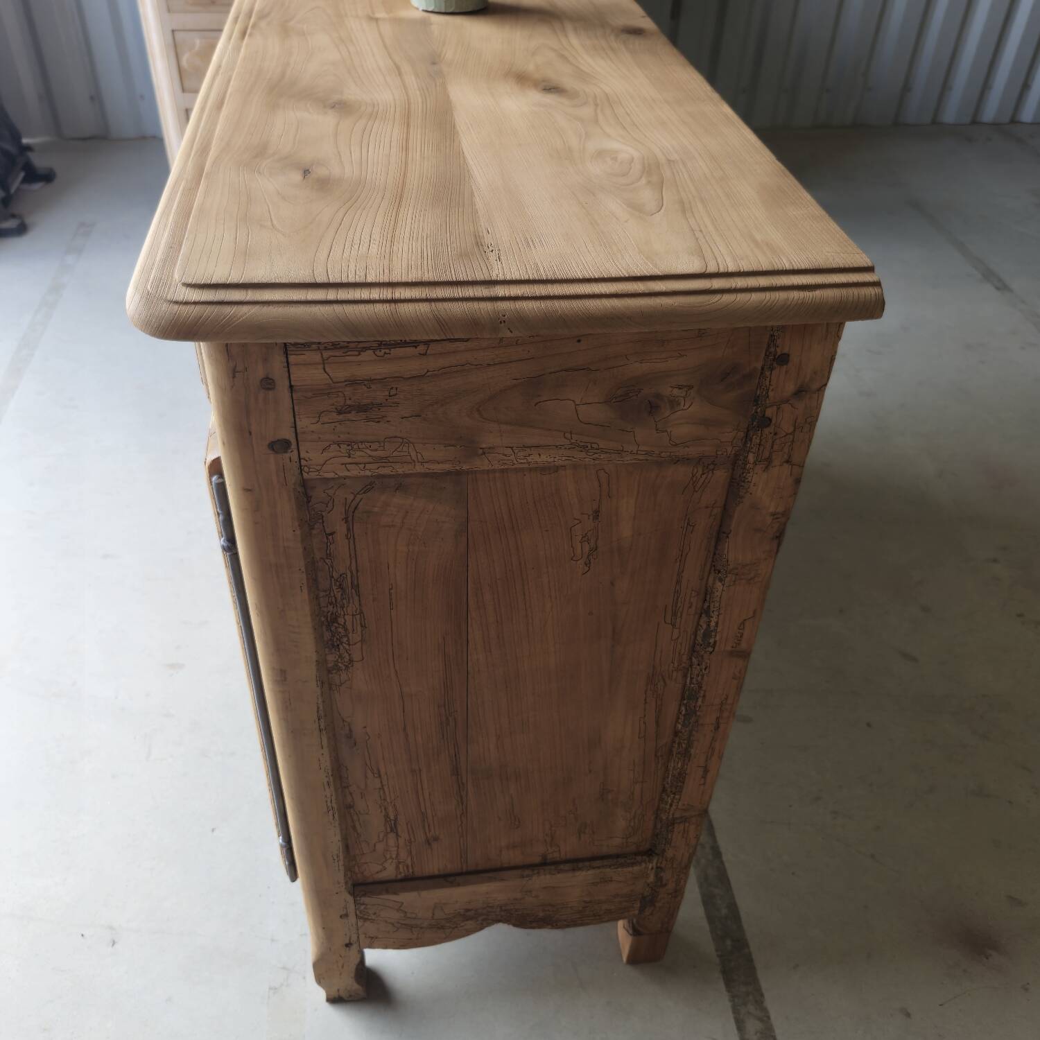 Large Louis XV style solid wood buffet, restored