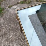 Gold and smoked mirror glass nesting tables