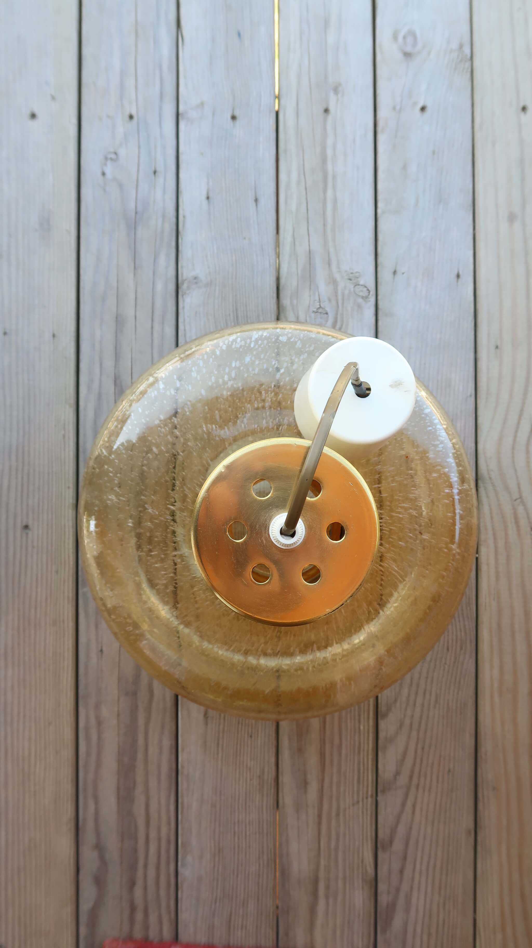 70's blown glass suspension