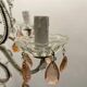 Pink Murano Glass Crystal Beaded Chandelier 1960’s