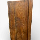 vintage shallow wooden wall cabinet