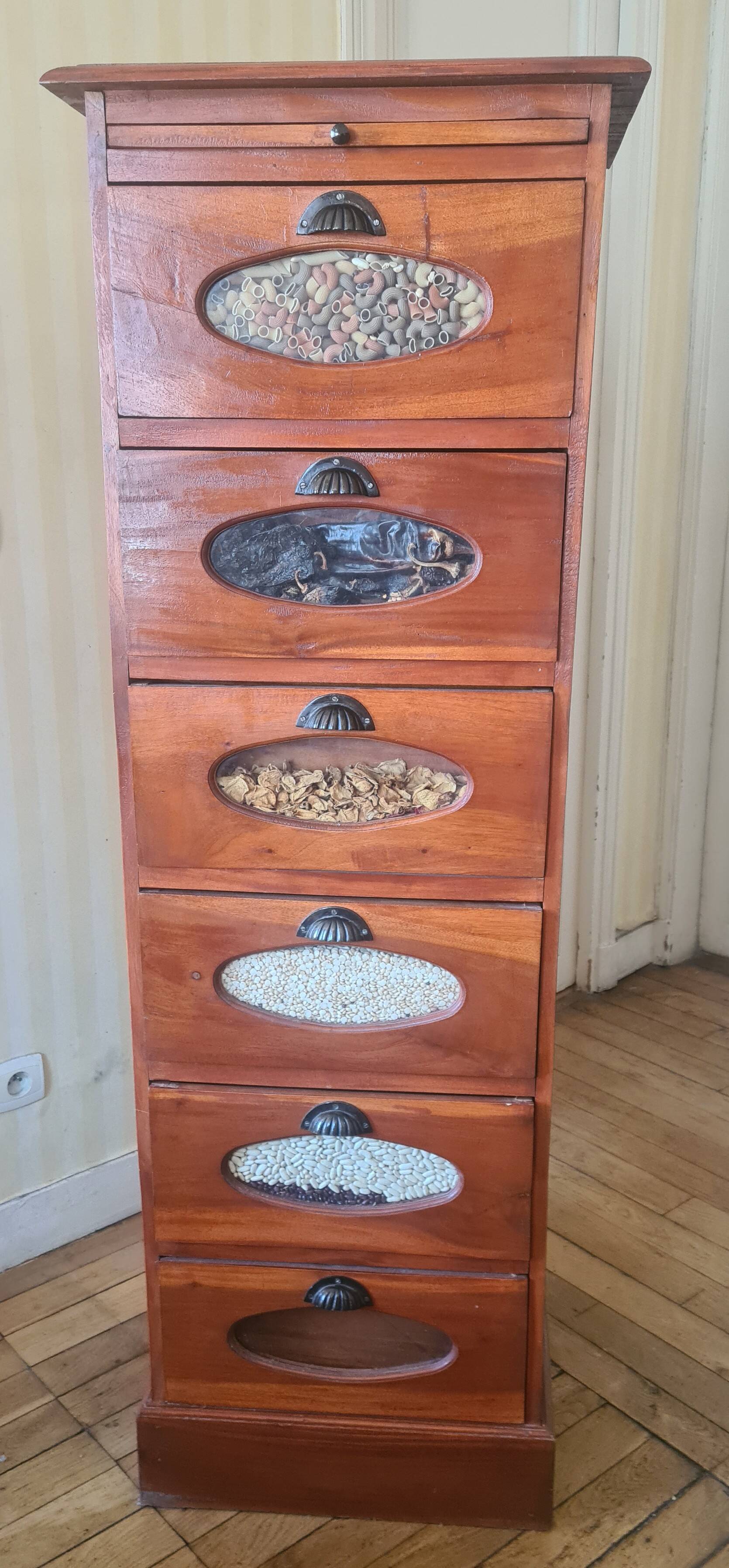 Apothecary cabinet / seed merchant / haberdashery (6 drawers)