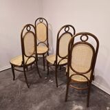 Chaises de salle à manger, bois courbé, M 17, dossier haut, 1 sur 4
